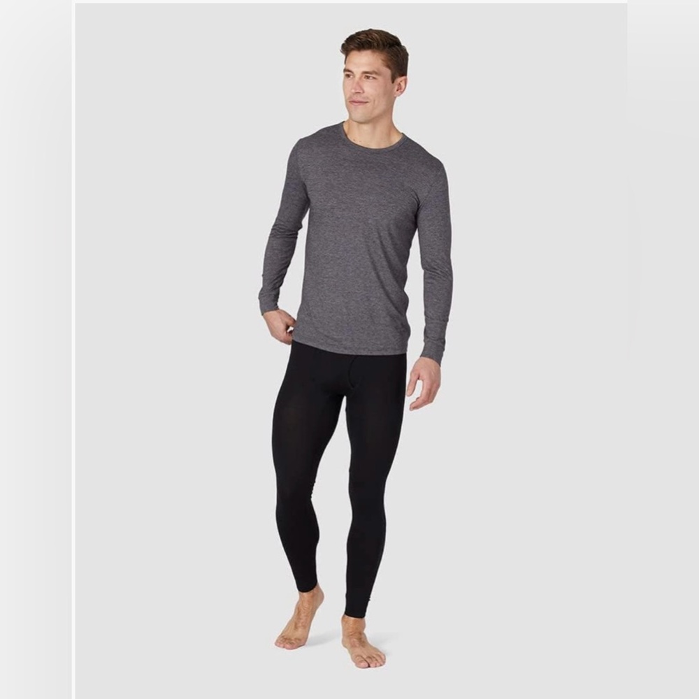 32 Degrees Men's 2-Pack Performance Lightweight Thermal Baselayer Legging Pant - Picture 2 of 10